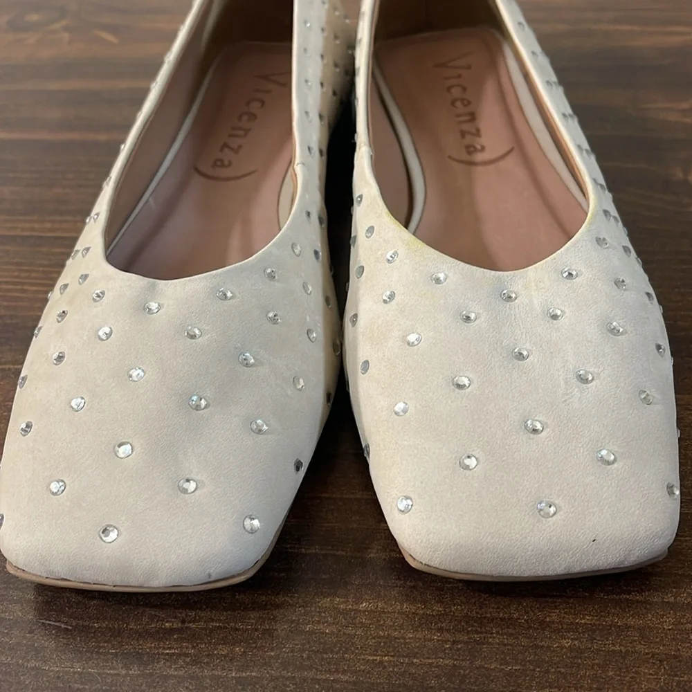 Anthropologie Vicenza Crystal Embellished Ballet Flats Sz. 8 NWOB - Picture 8 of 14